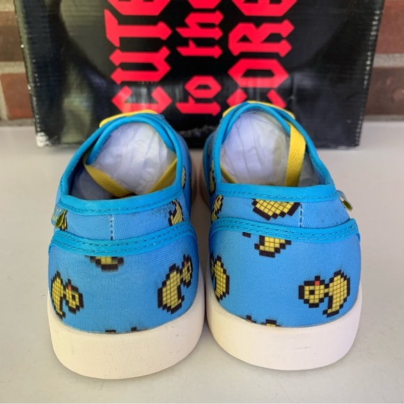 Cute To The Core duck Print blue yellow Lace Up Sneakers Women’s US 8 M - Picture 6 of 9